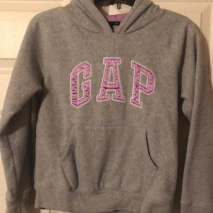 GapKids XL (12) Girls Hoodie Sweatshirt - Grey / Lavender
